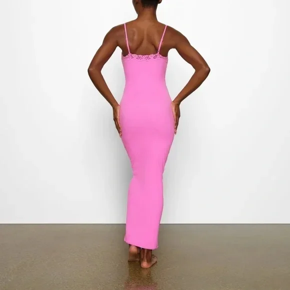 SKIMS Pink Maxi Dress - Picture 3 of 7